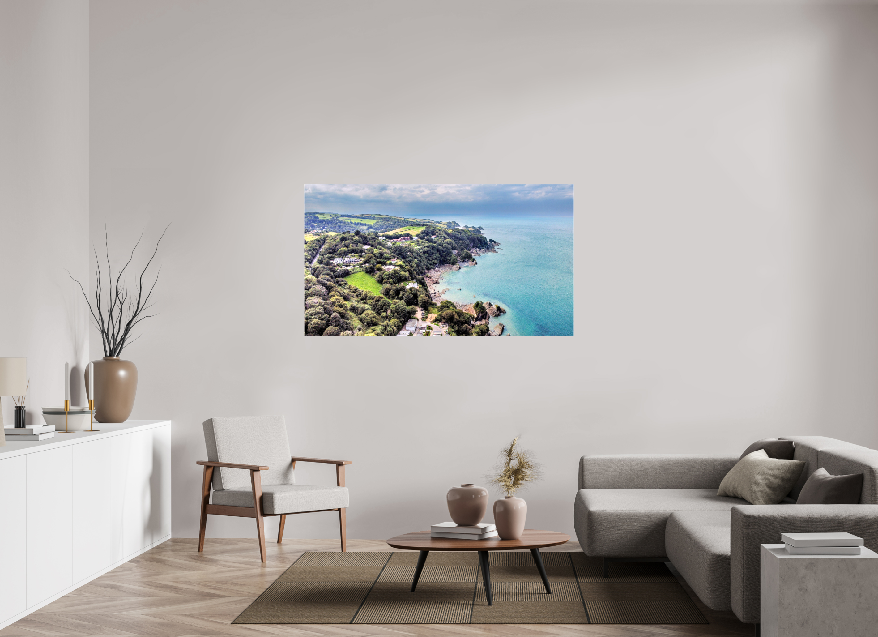 160 x 90 cm, Canvas Devon - Sandaway Beach