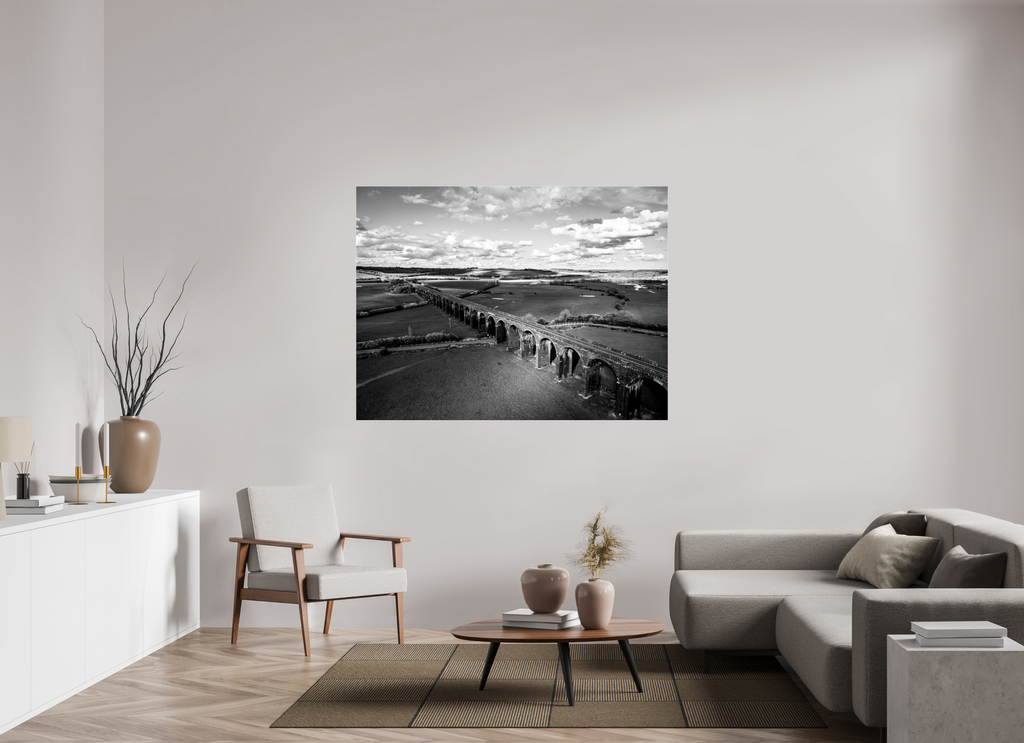 160 x 120 cm, Photo Print Under Acrylic Glass Harringworth Viaduct UK