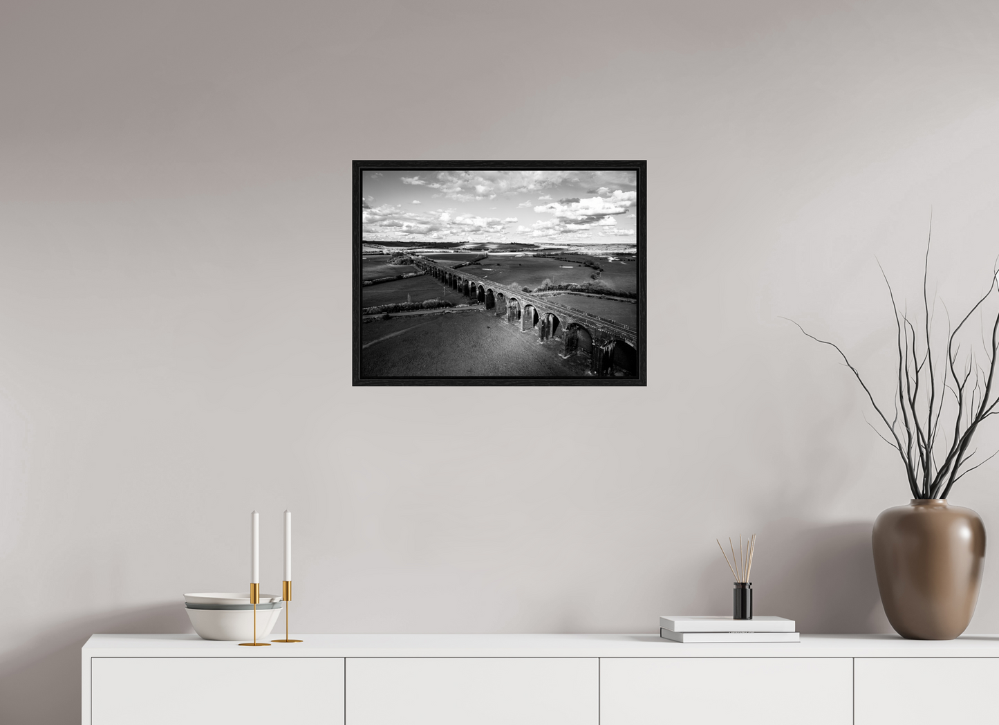 60 x 45 cm, Floater Frame Harringworth Viaduct UK