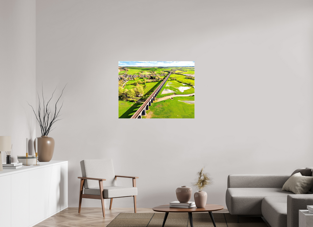 100 x 75 cm, Canvas Harringworth Viaduct UK