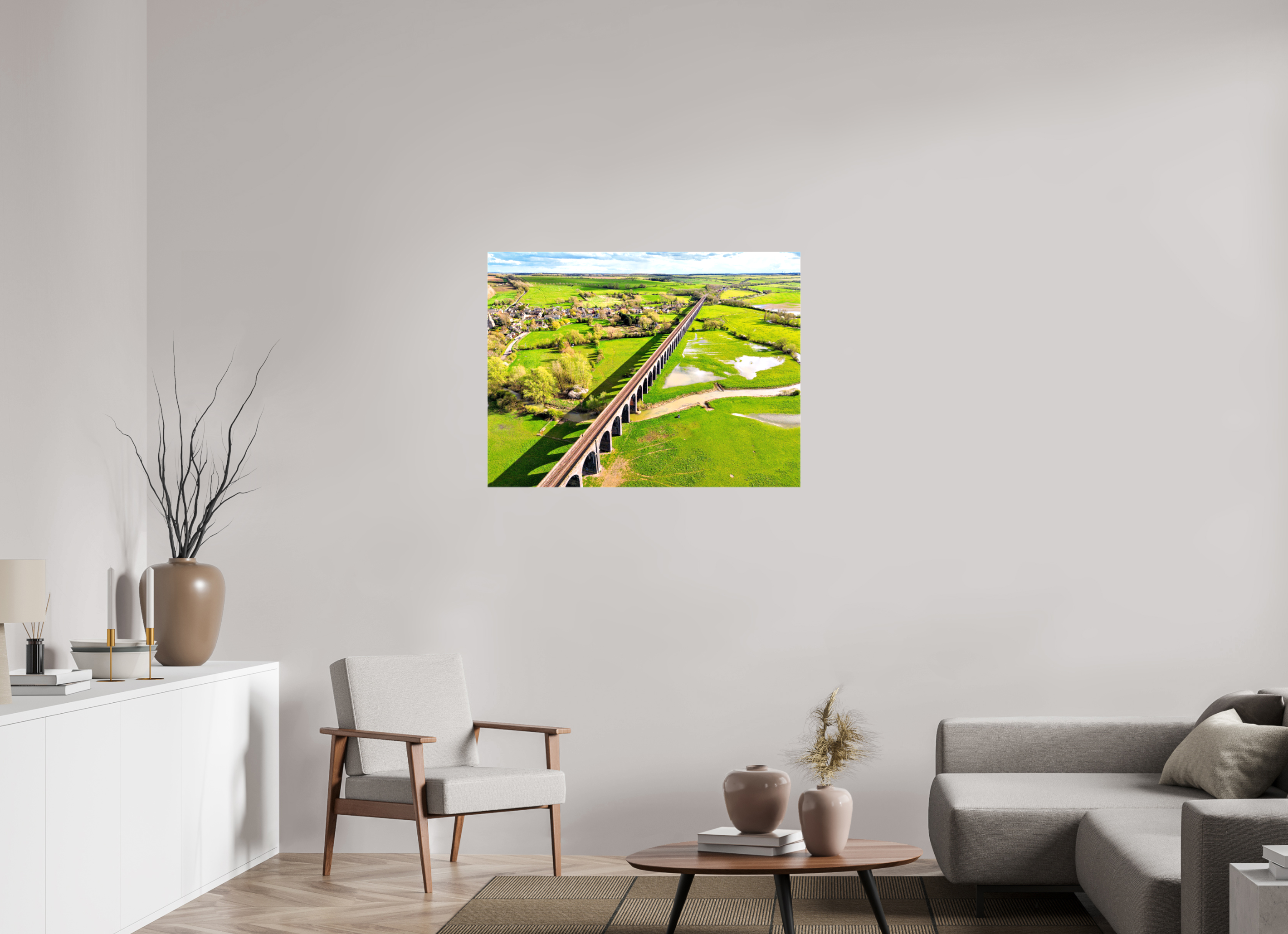 100 x 75 cm, Canvas Harringworth Viaduct UK