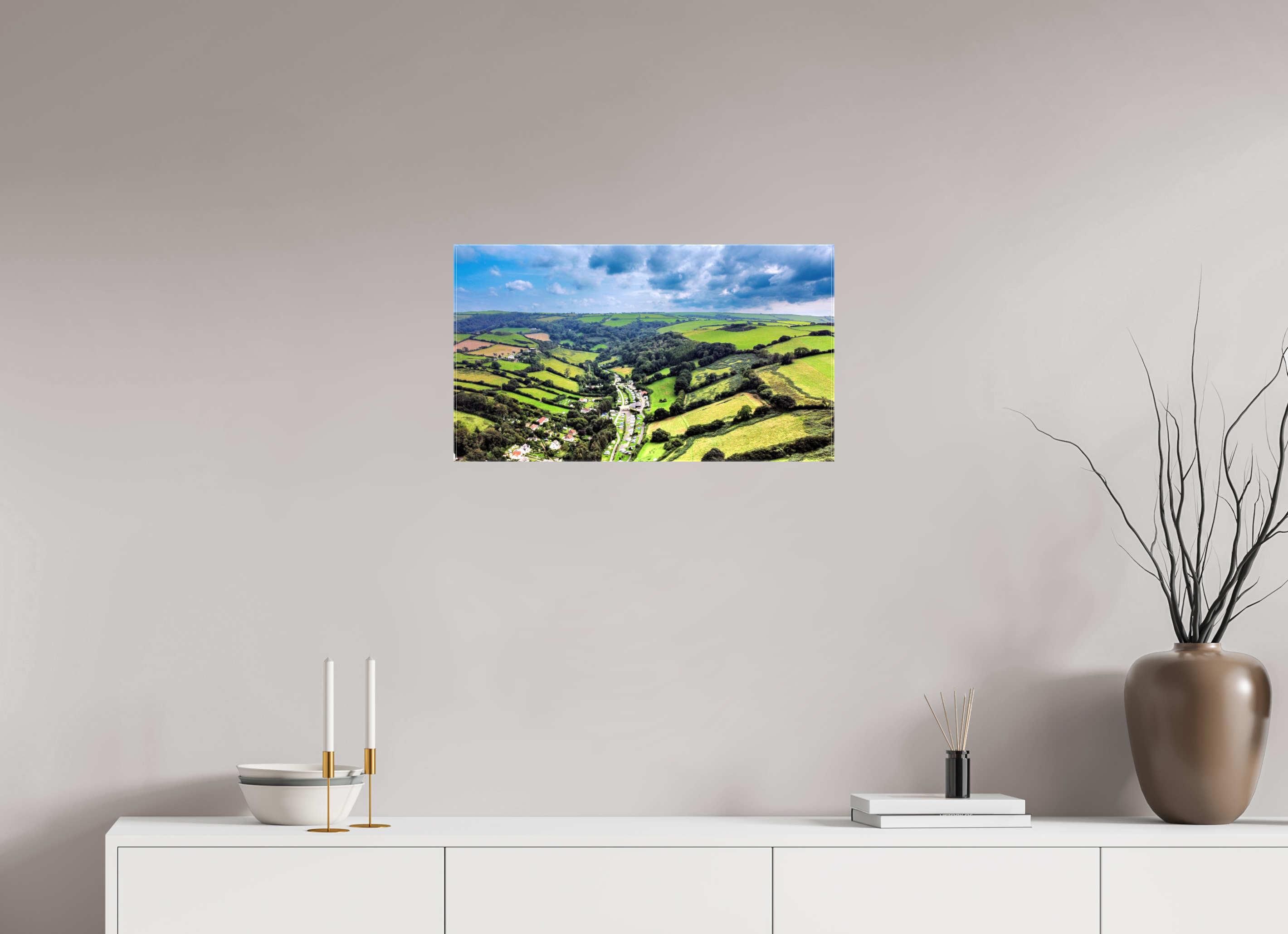 64 x 36 cm, Canvas Devon - Sandaway Beach