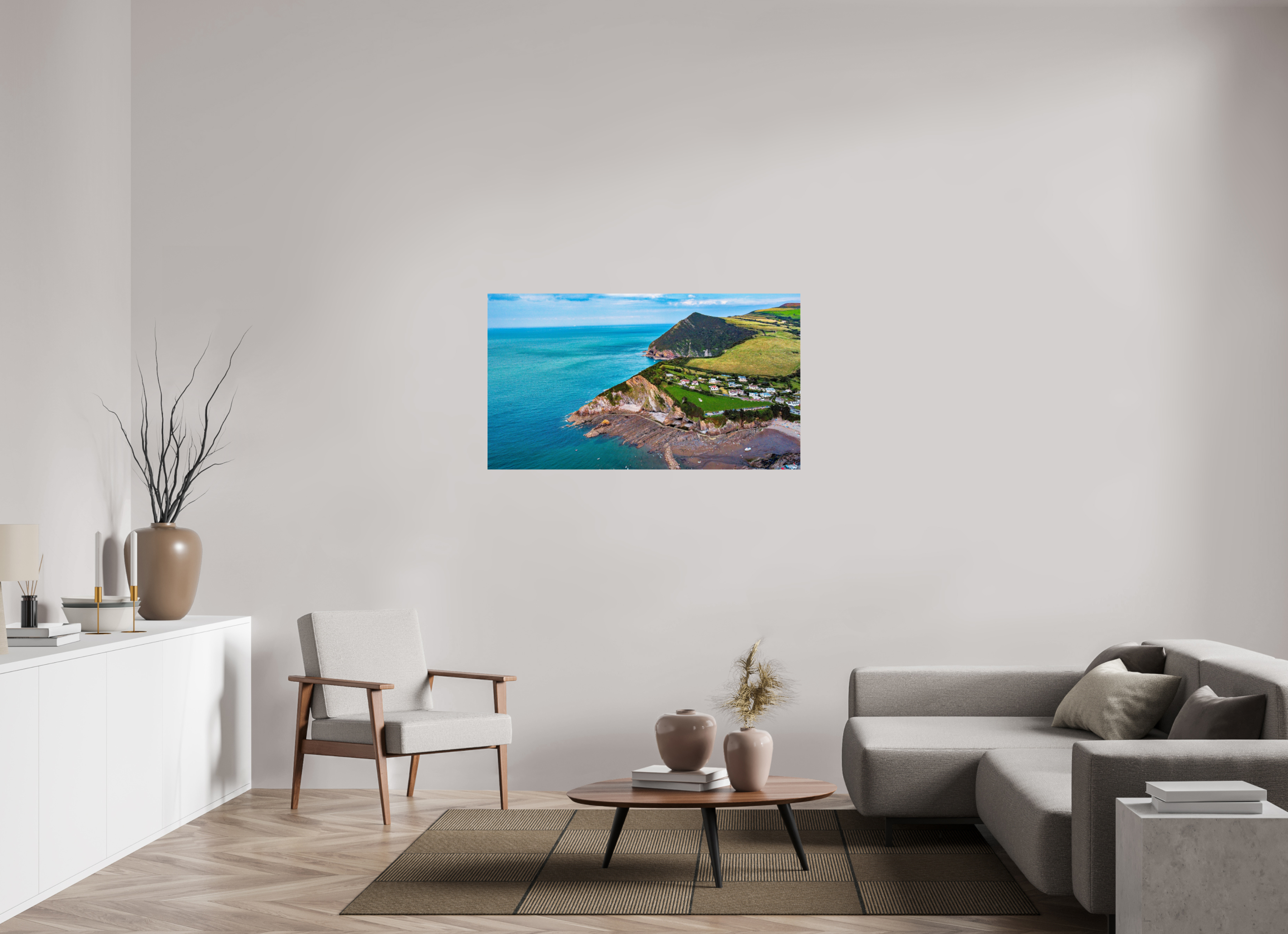 128 x 72 cm, Photo Print On Fuji Crystal DP II Devon - Sandaway Beach