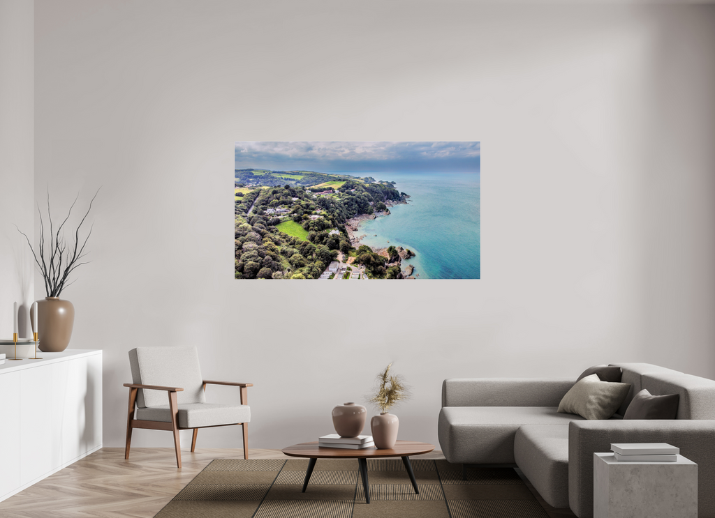 176 x 99 cm, Photo Print Under Acrylic Glass Devon - Sandaway Beach