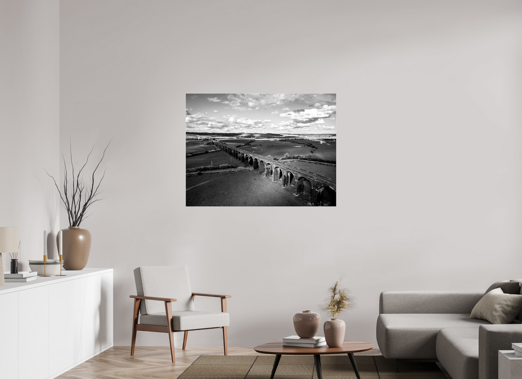 120 x 90 cm, Photo Print Under Acrylic Glass Harringworth Viaduct UK