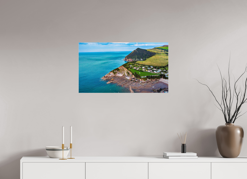 80 x 45 cm, Photo Print Under Acrylic Glass Devon - Sandaway Beach