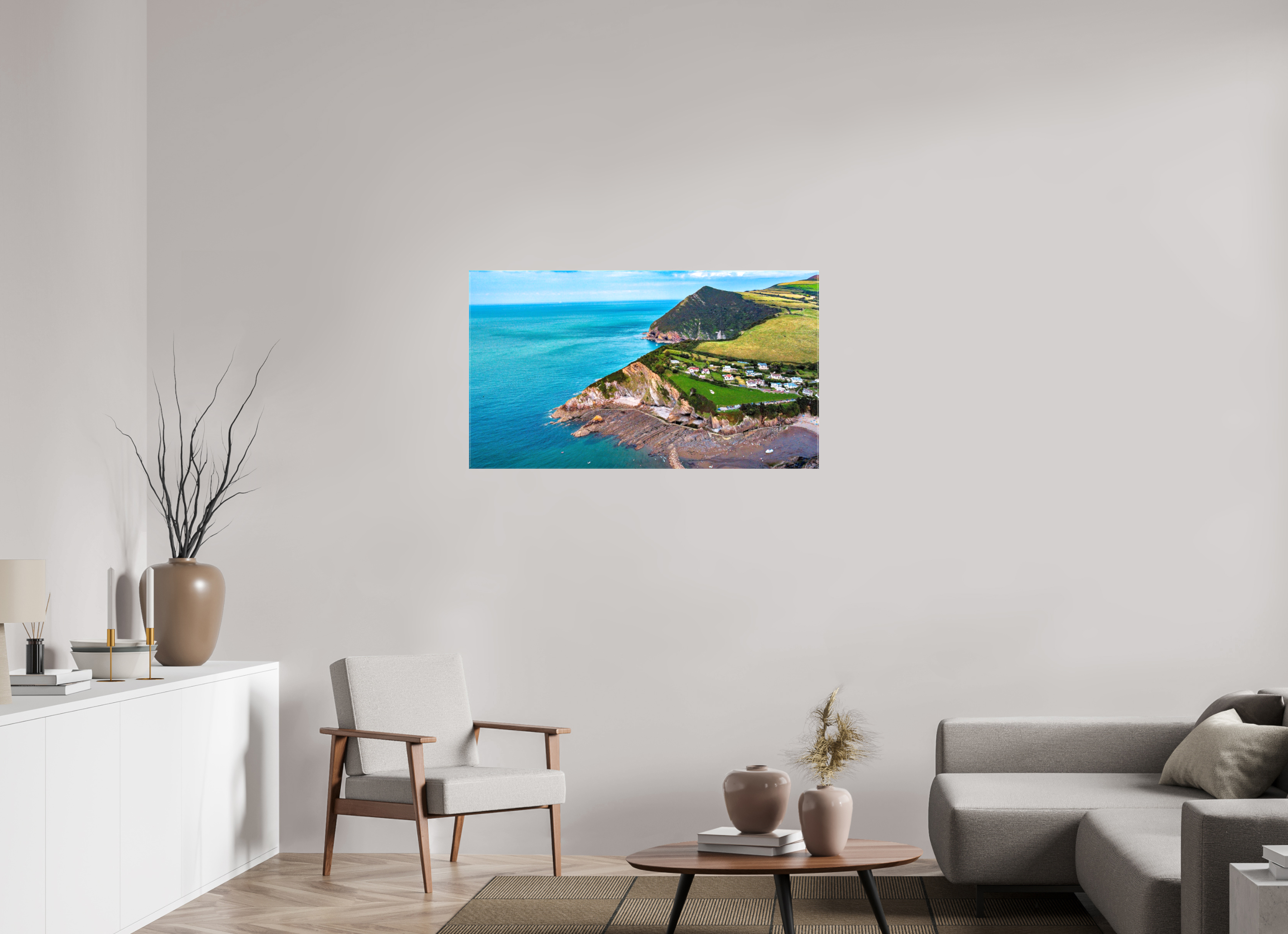 112 x 63 cm, Canvas Devon - Sandaway Beach