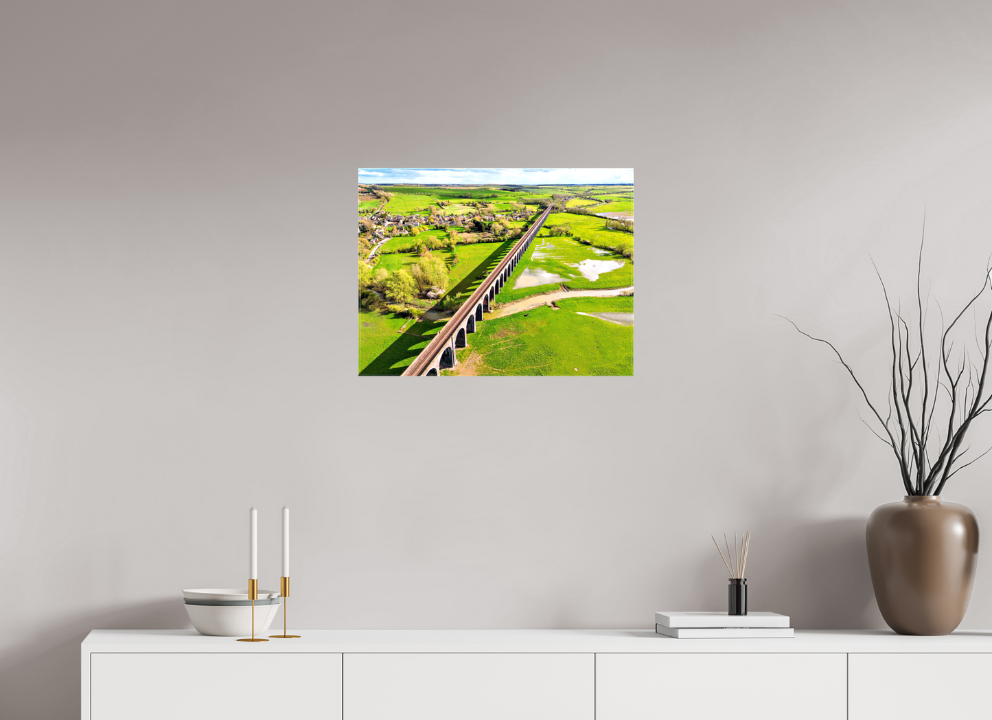 60 x 45 cm, Canvas Harringworth Viaduct UK