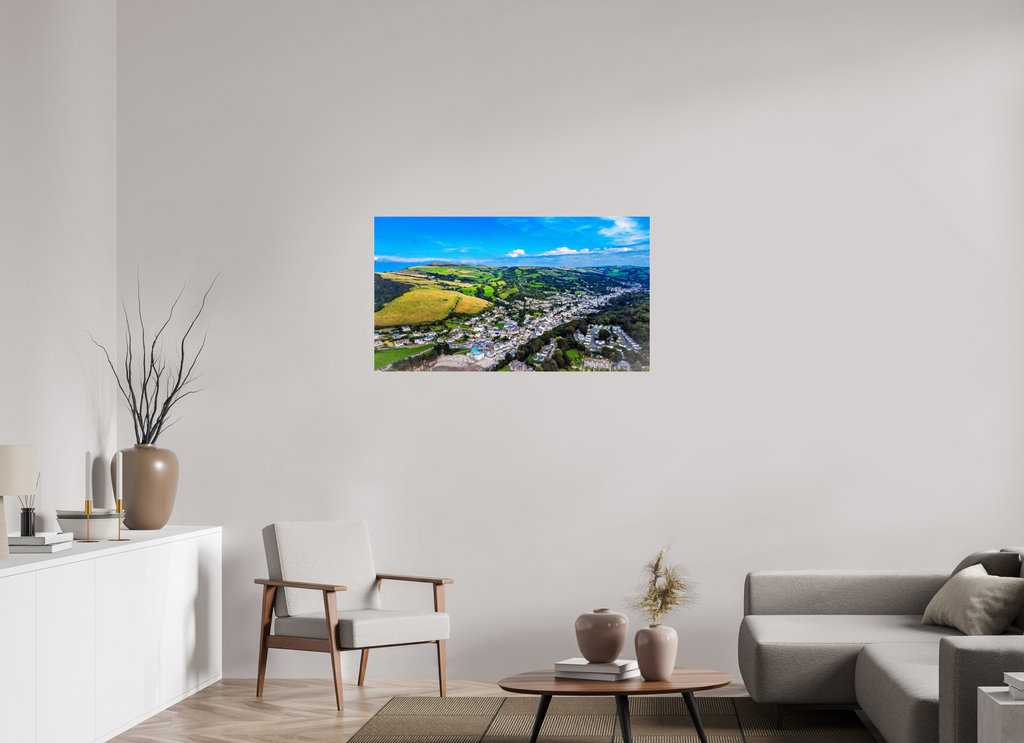 112 x 63 cm, Photo Print Under Acrylic Glass Devon - Sandaway Beach