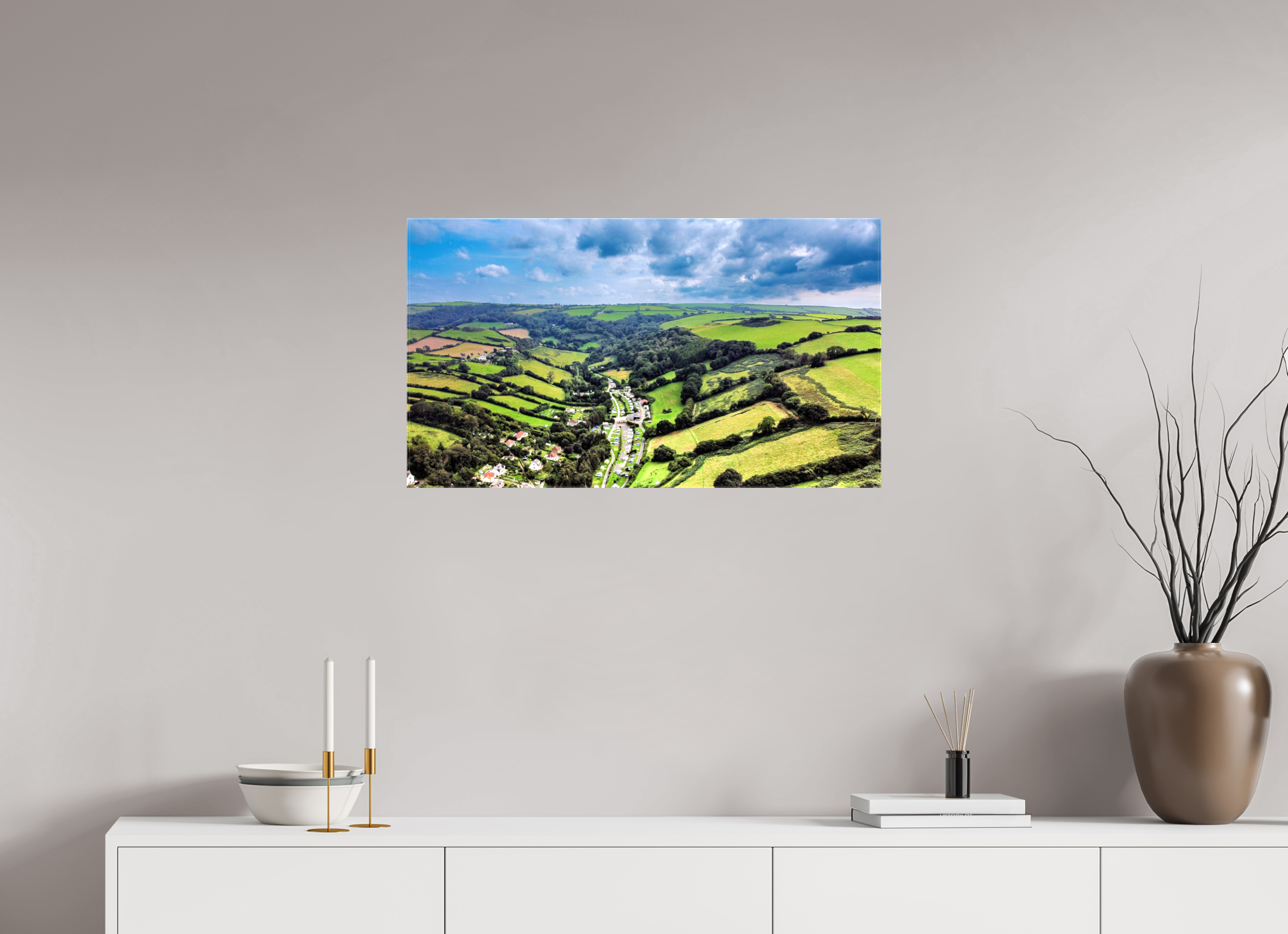 80 x 45 cm, Canvas Devon - Sandaway Beach
