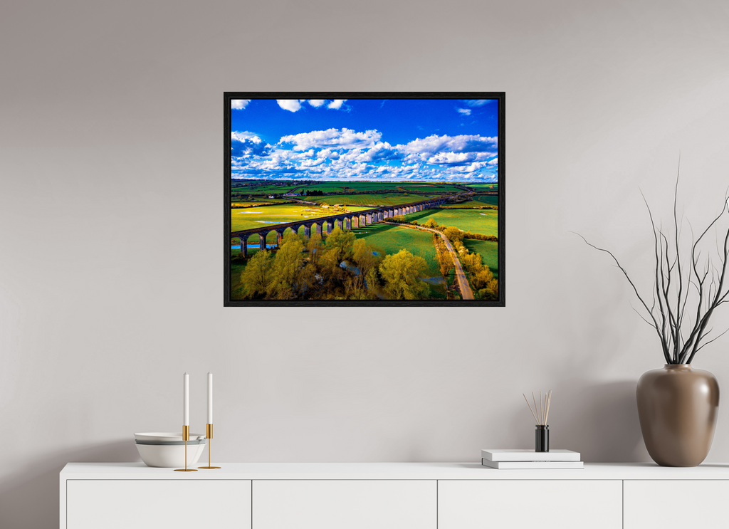 80 x 60 cm, Floater Frame Harringworth Viaduct UK