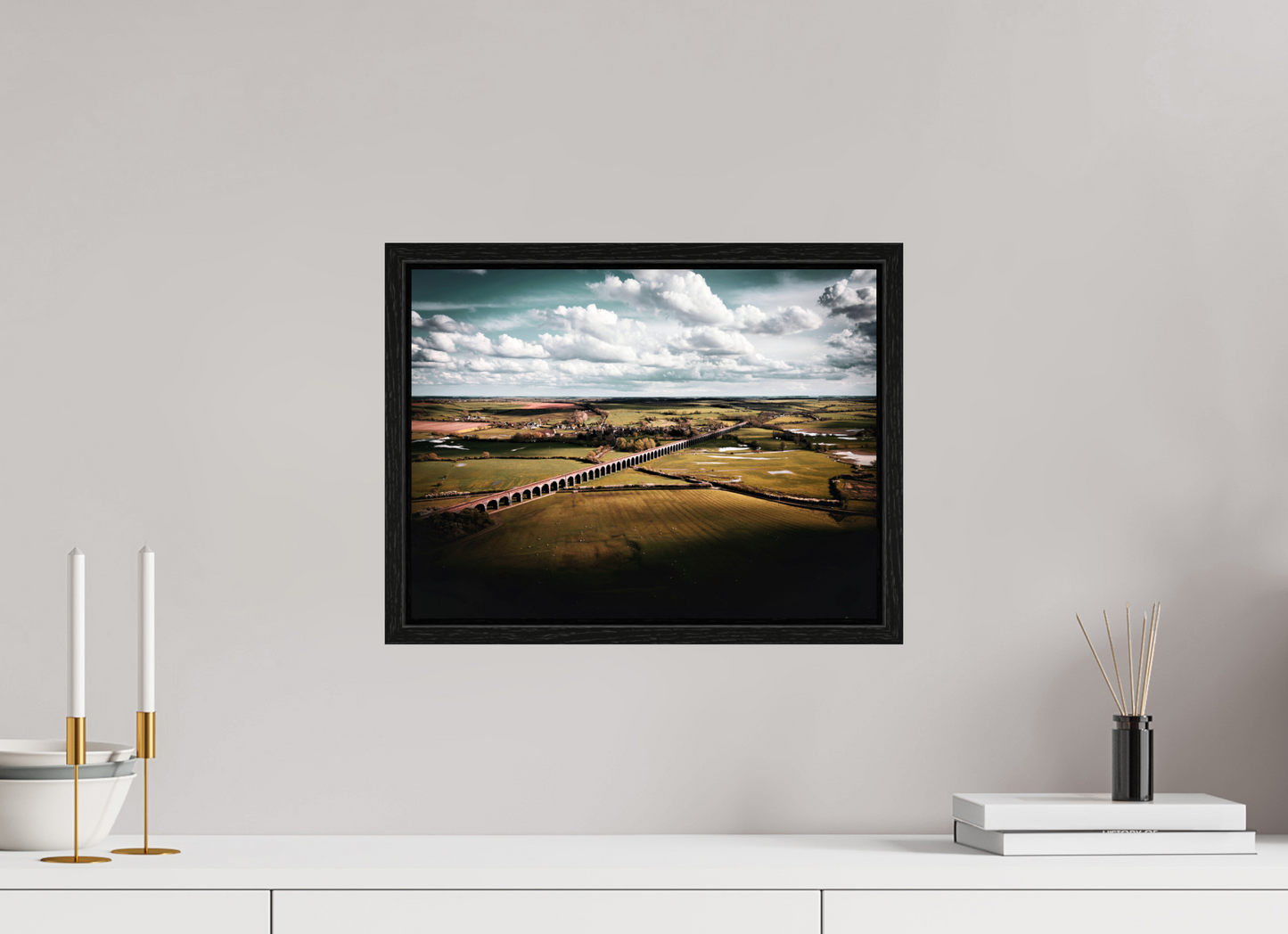 40 x 30 cm, Floater Frame Harringworth Viaduct UK