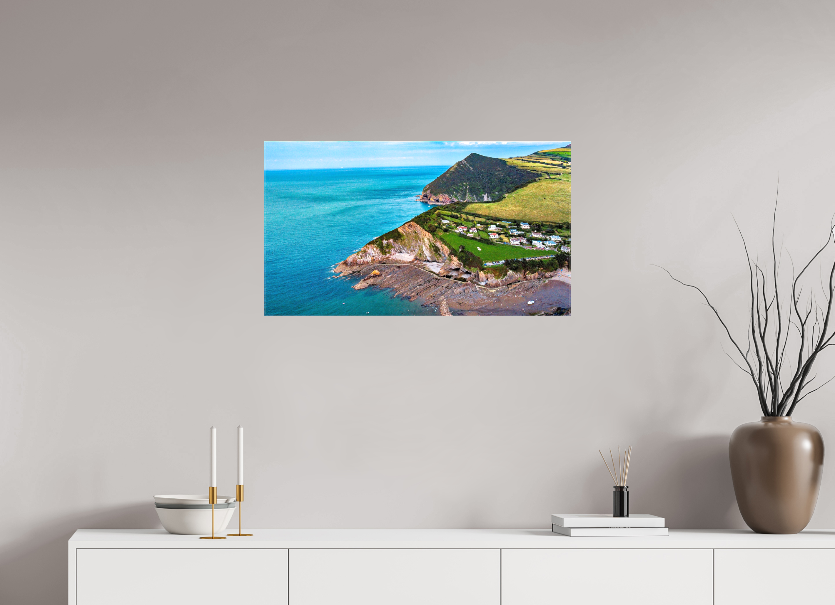 80 x 45 cm, Canvas Devon - Sandaway Beach