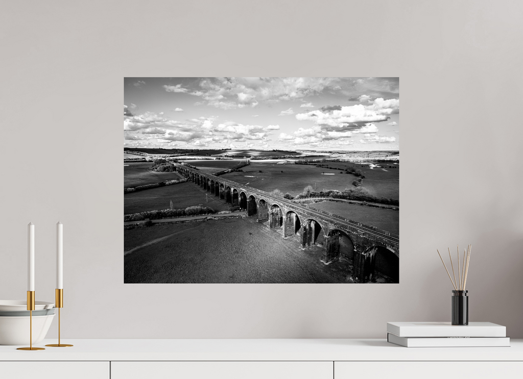 60 x 45 cm, Photo Print On Fuji Crystal DP II Harringworth Viaduct UK