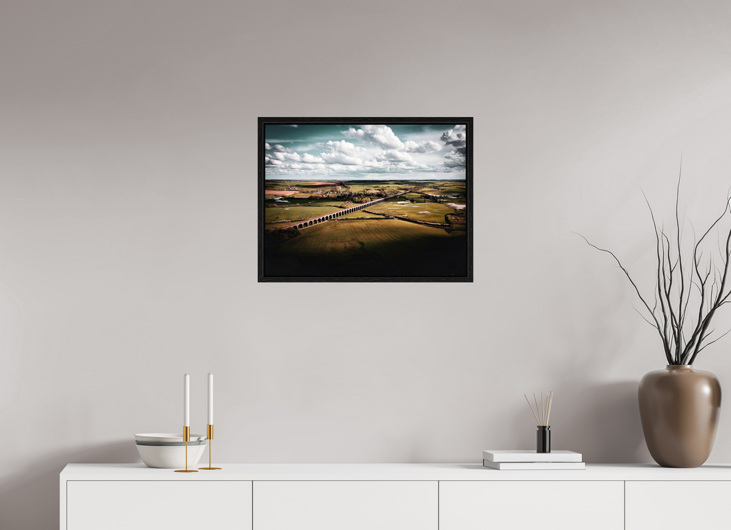 60 x 45 cm, Floater Frame Harringworth Viaduct UK