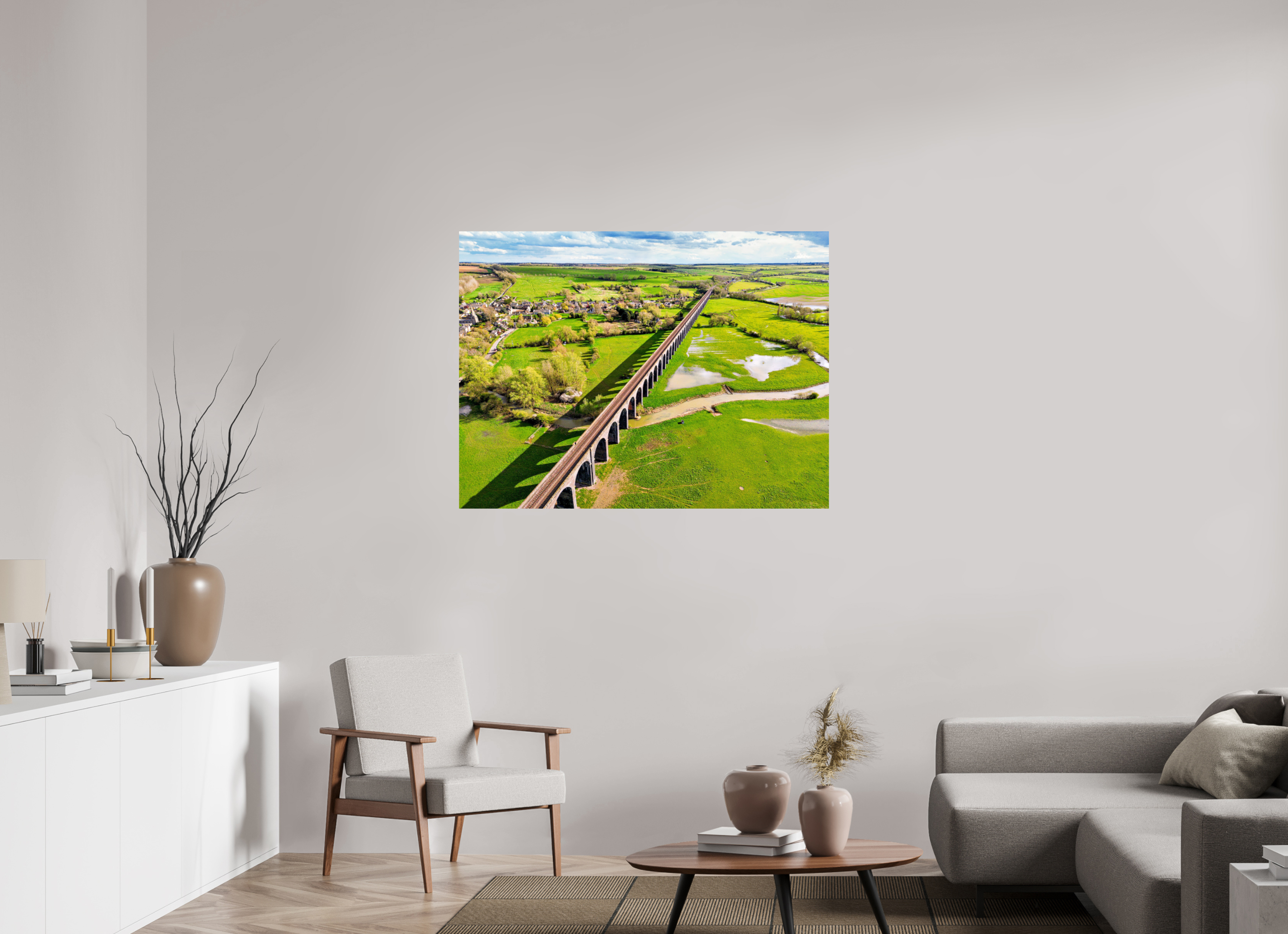 120 x 90 cm, Photo Print On Fuji Crystal DP II Harringworth Viaduct UK