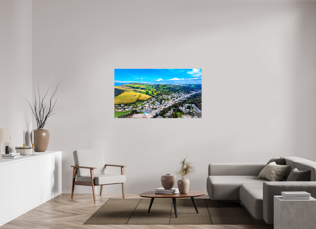 144 x 81 cm, Canvas Devon - Sandaway Beach