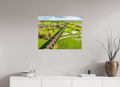 80 x 60 cm, Photo Print Under Acrylic Glass Harringworth Viaduct UK