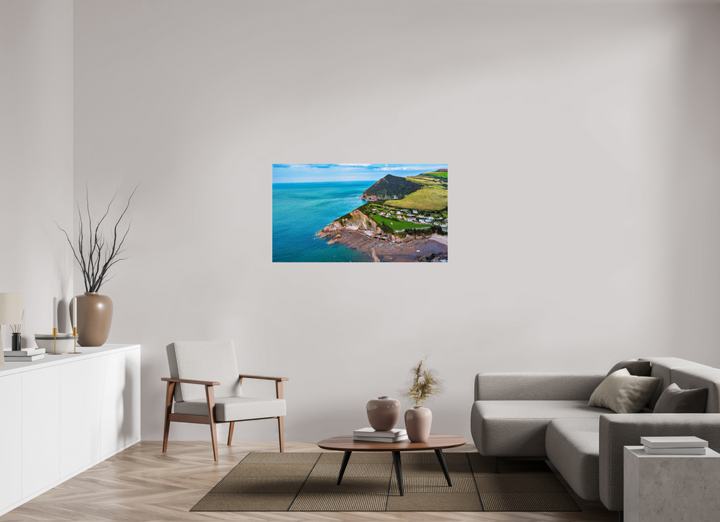 128 x 72 cm, Photo Print Under Acrylic Glass Devon - Sandaway Beach