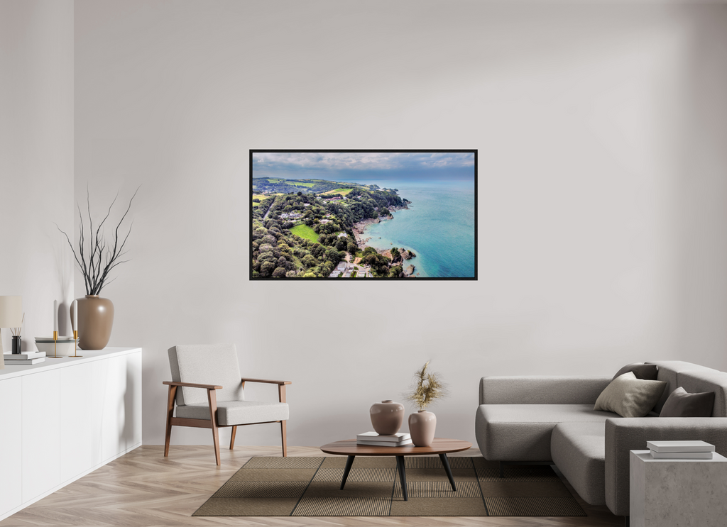 160 x 90 cm, Floater Frame Devon - Sandaway Beach