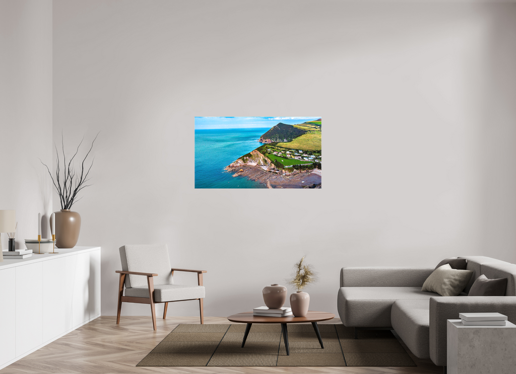 128 x 72 cm, Canvas Devon - Sandaway Beach