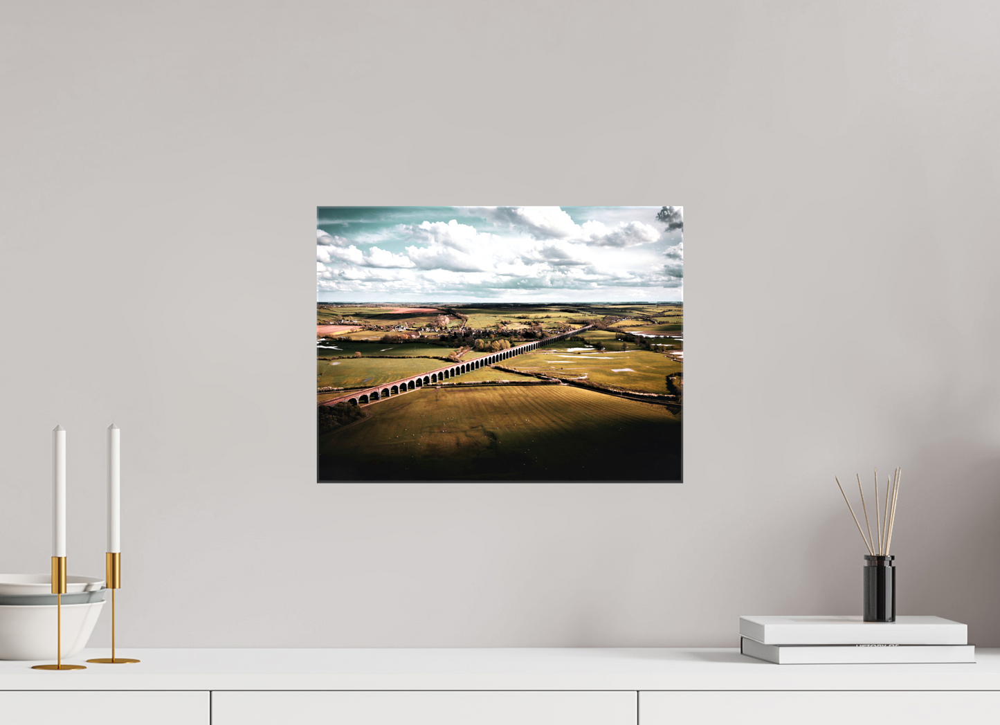 40 x 30 cm, Canvas Harringworth Viaduct UK