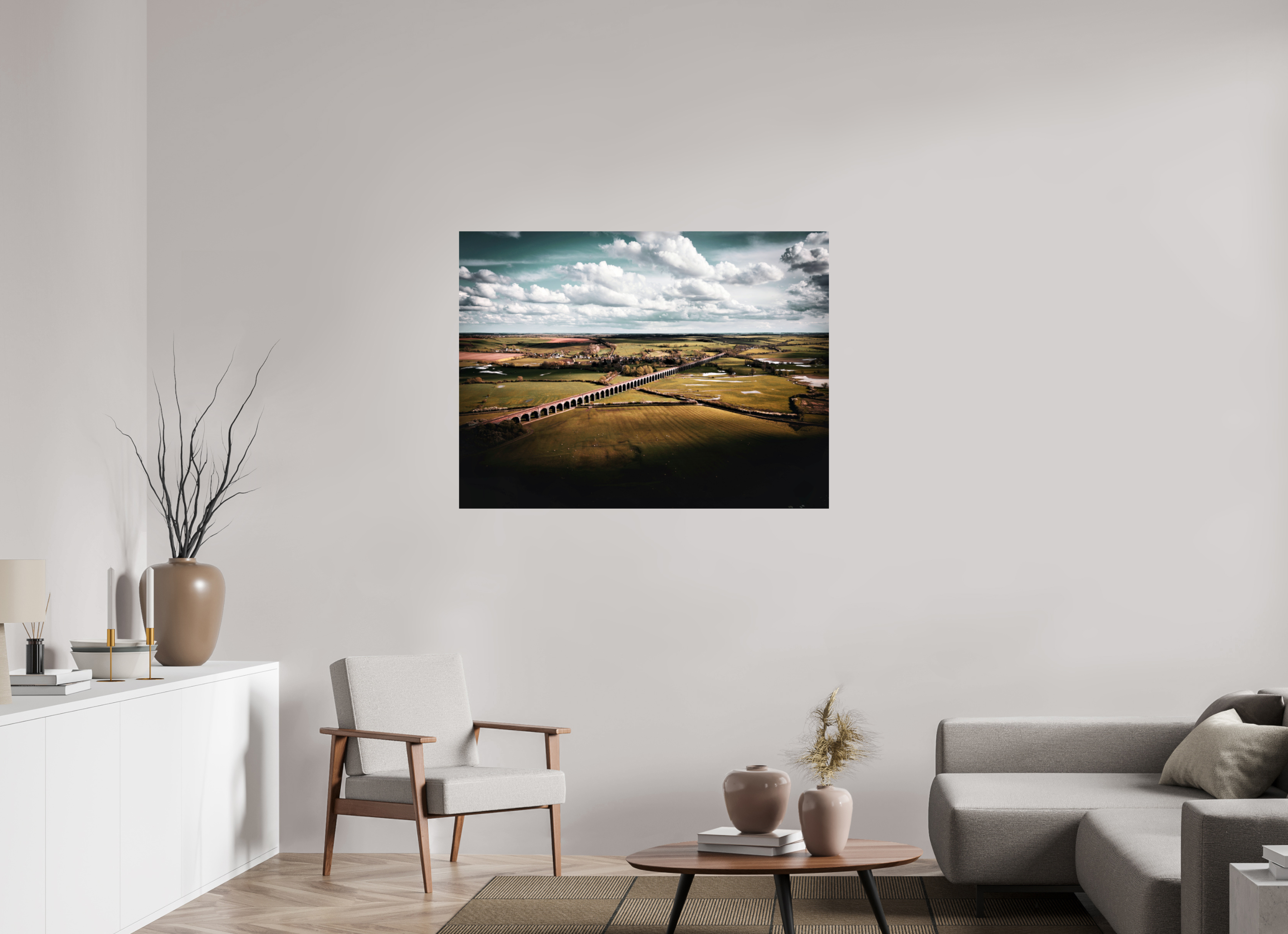 120 x 90 cm, Photo Print On Fuji Crystal DP II Harringworth Viaduct UK