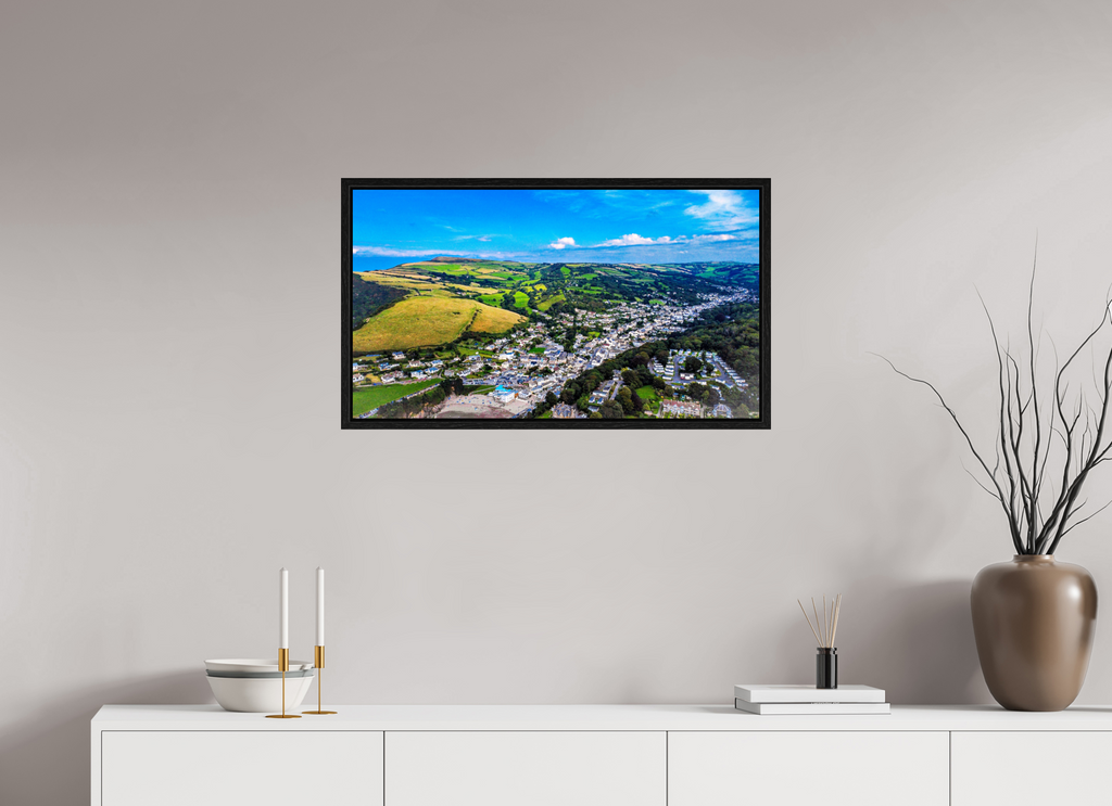 80 x 45 cm, Floater Frame Devon - Sandaway Beach