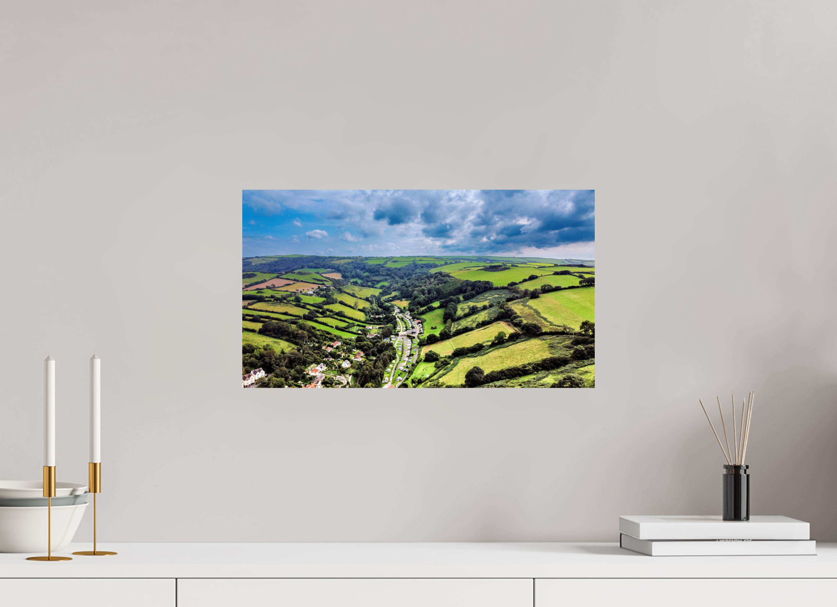 48 x 27 cm, Photo Print On Fuji Crystal DP II Devon - Sandaway Beach