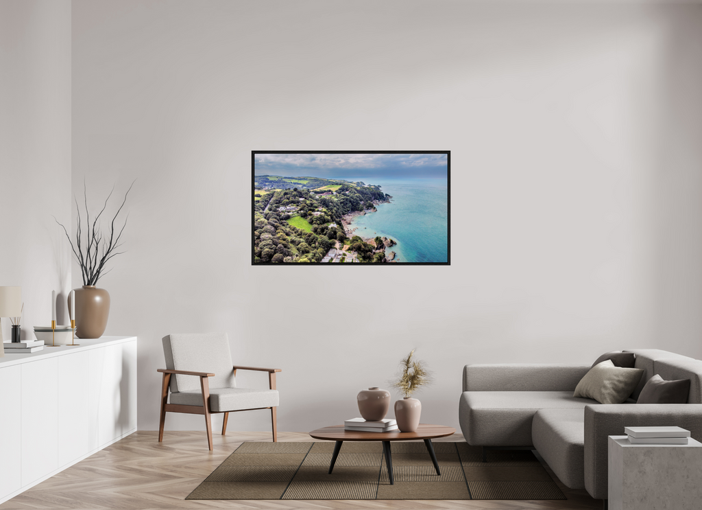 144 x 81 cm, Floater Frame Devon - Sandaway Beach