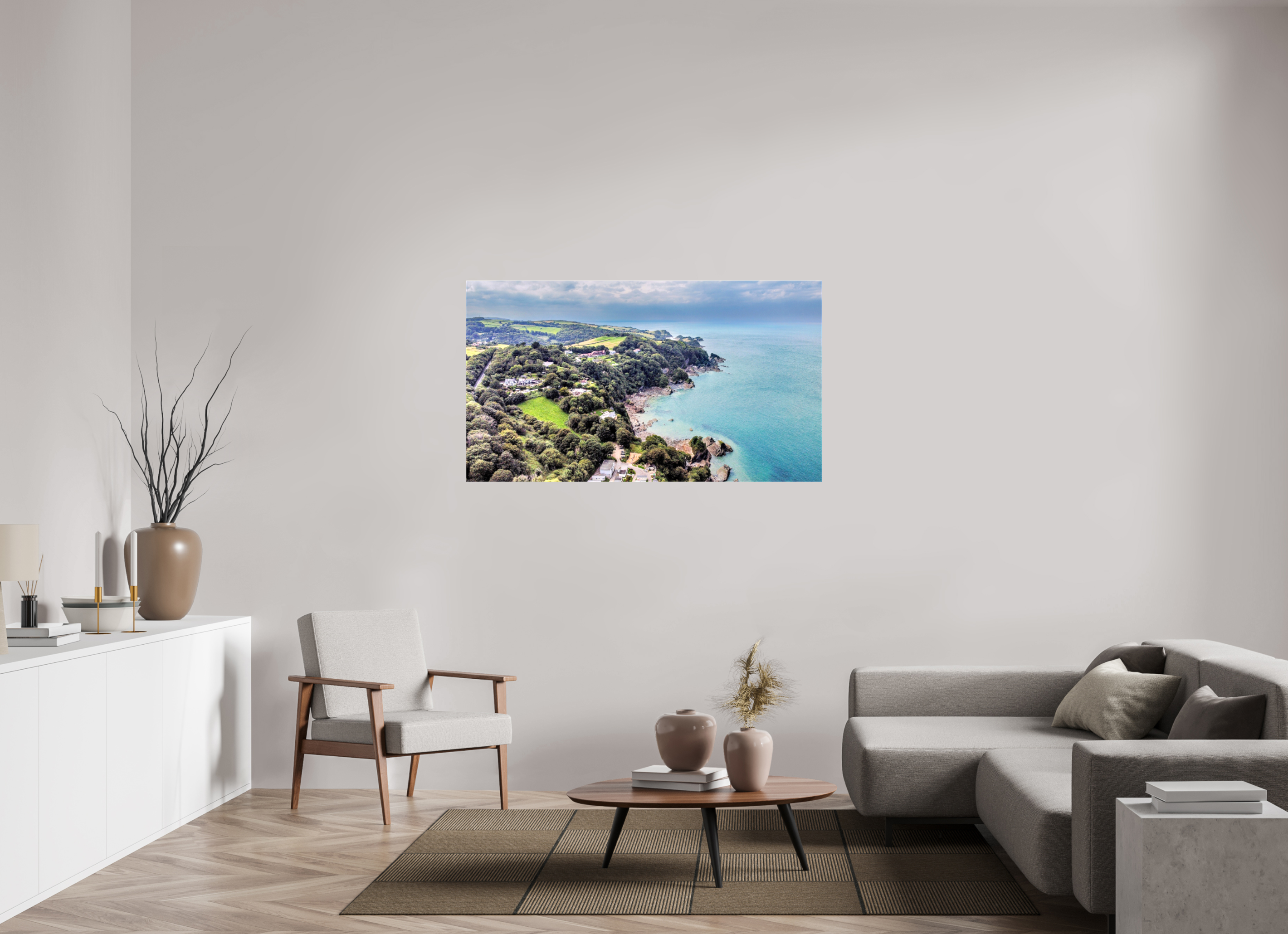 144 x 81 cm, Canvas Devon - Sandaway Beach