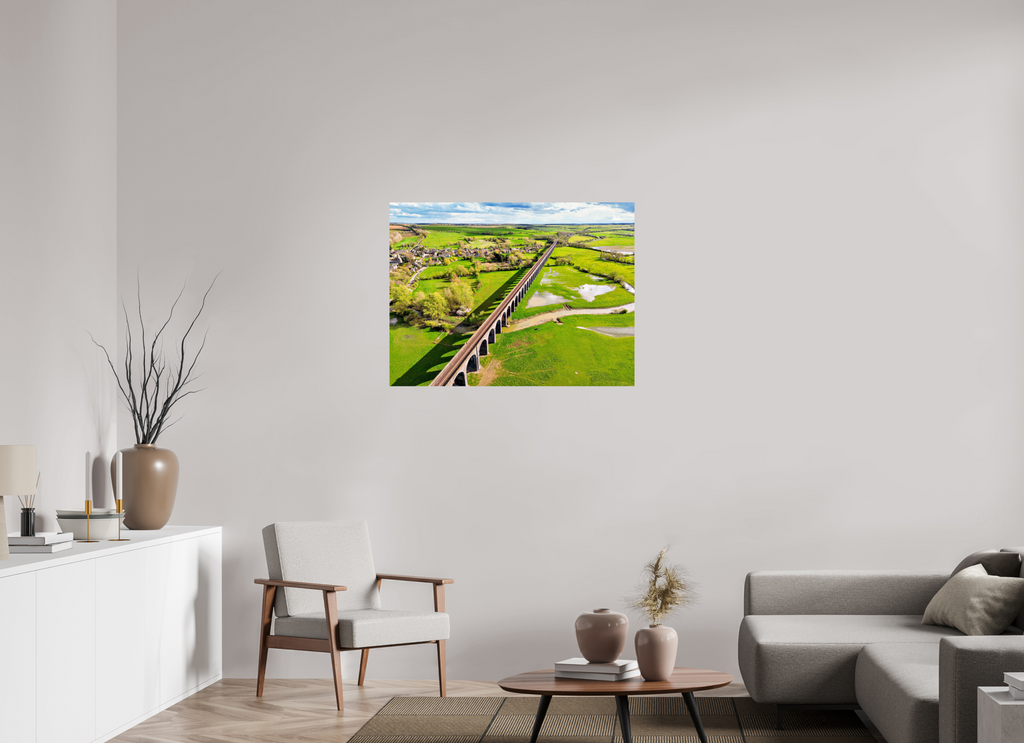 100 x 75 cm, Photo Print On Fuji Crystal DP II Harringworth Viaduct UK