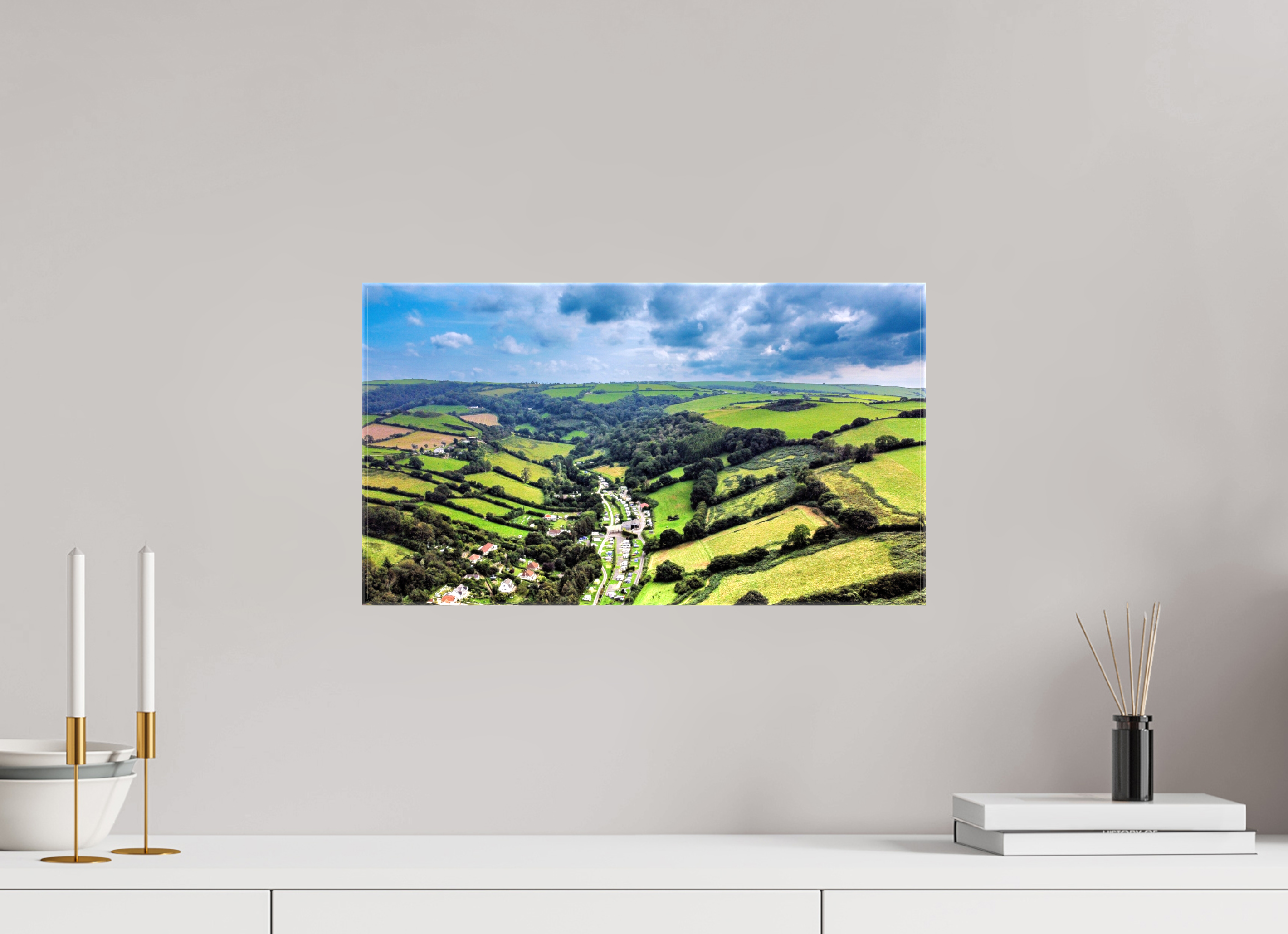 48 x 27 cm, Canvas Devon - Sandaway Beach