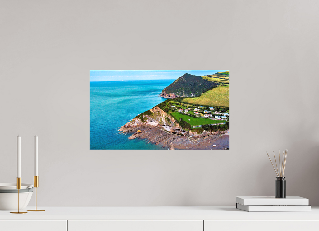 48 x 27 cm, Canvas Devon - Sandaway Beach