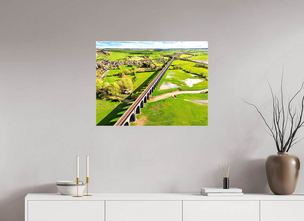 80 x 60 cm, Canvas Harringworth Viaduct UK