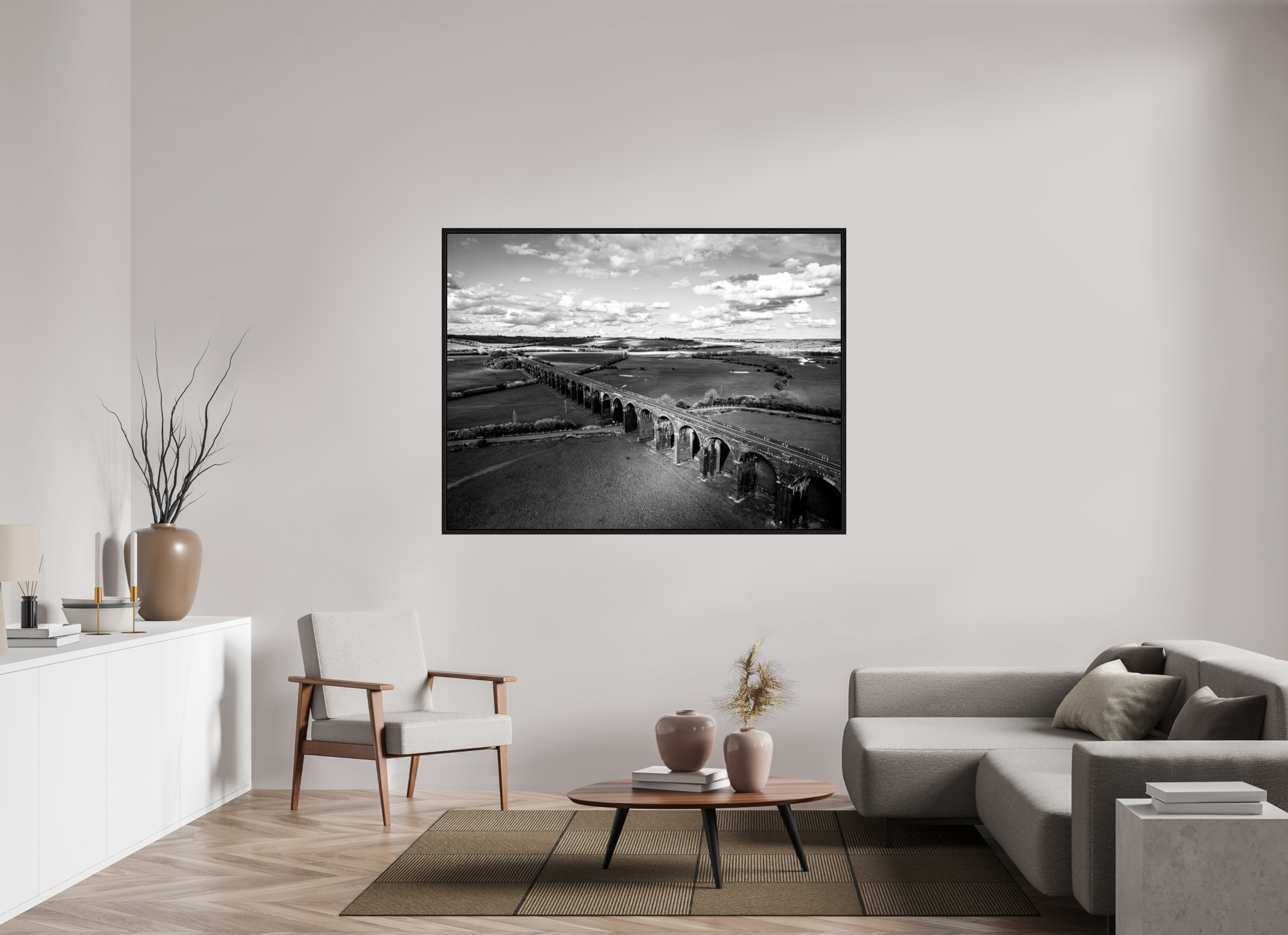 160 x 120 cm, Floater Frame Harringworth Viaduct UK