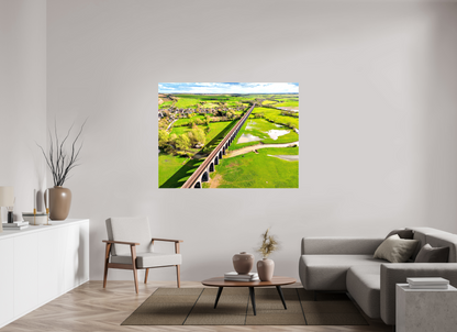 160 x 120 cm, Canvas Harringworth Viaduct UK