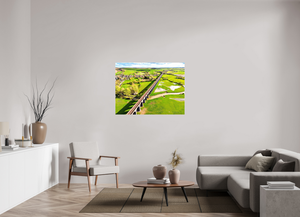 120 x 90 cm, Canvas Harringworth Viaduct UK
