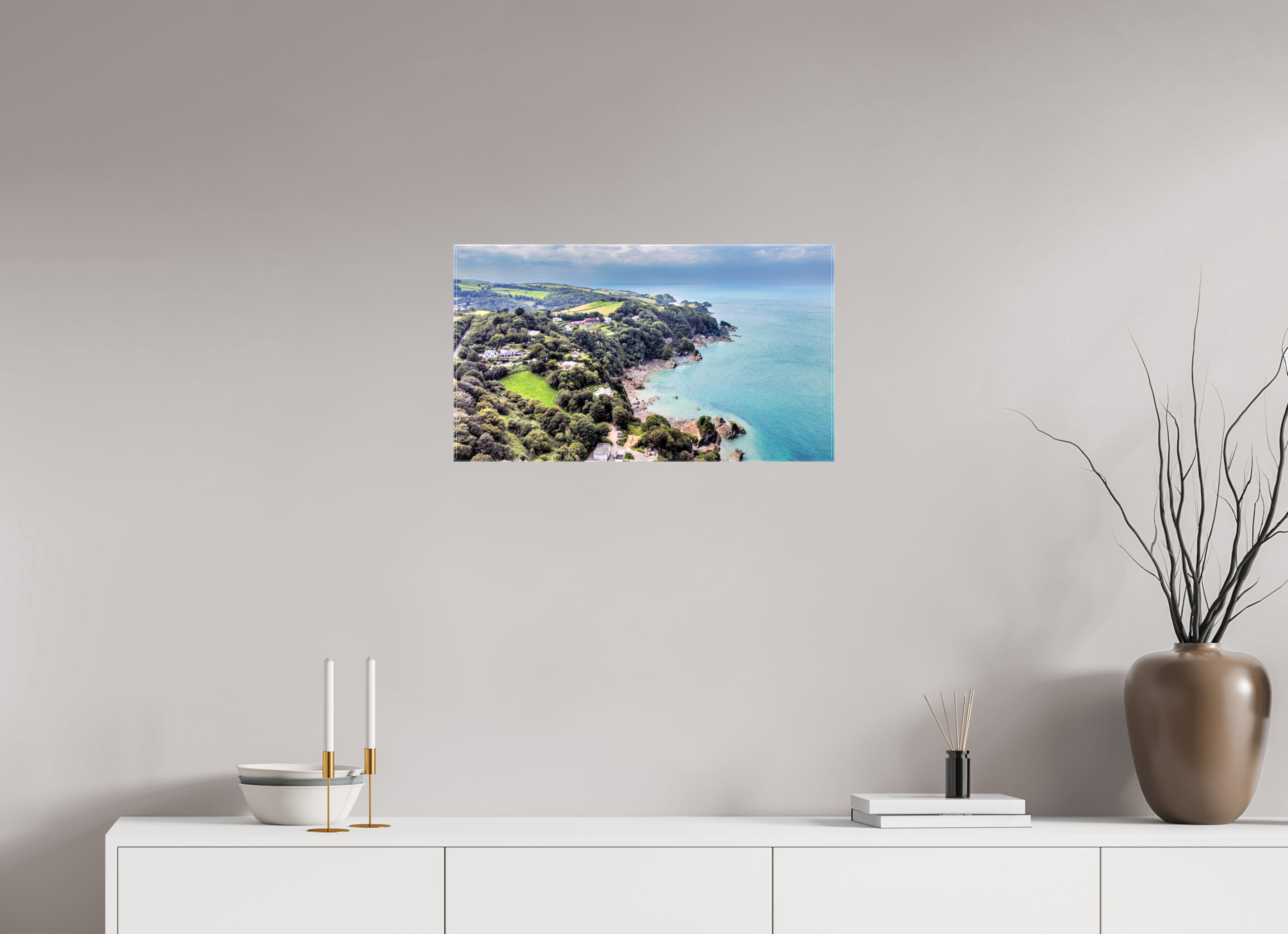 64 x 36 cm, Canvas Devon - Sandaway Beach